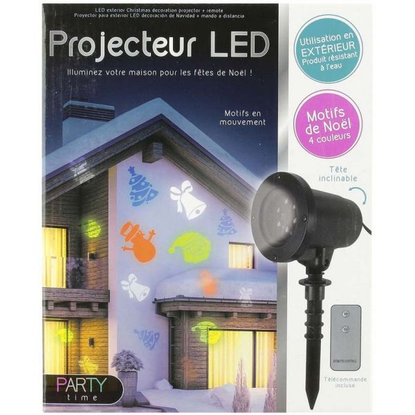 Projecteur extérieur LED avec télécommande déco de noel