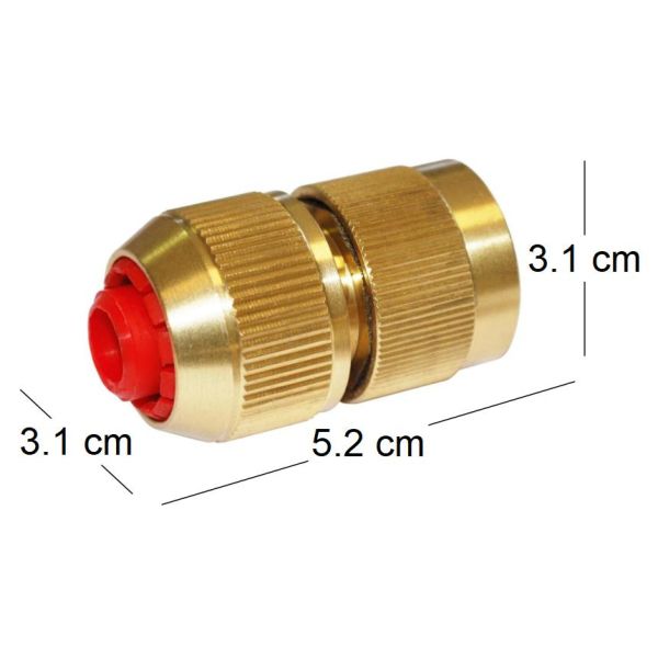 Raccord automatique 3 billes Aquastop en laiton - BOT-0127