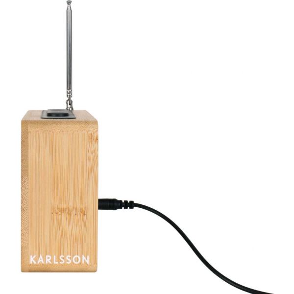 Radio réveil en bambou Retro - 69,90