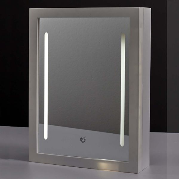 Range bijoux mural avec miroir intégré Led - COSMETIC CLUB