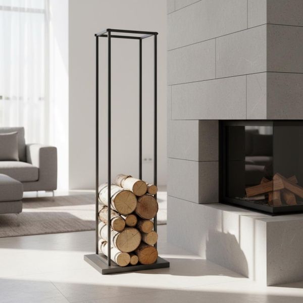 Range-bûches moderne en métal - AUBRY GASPARD