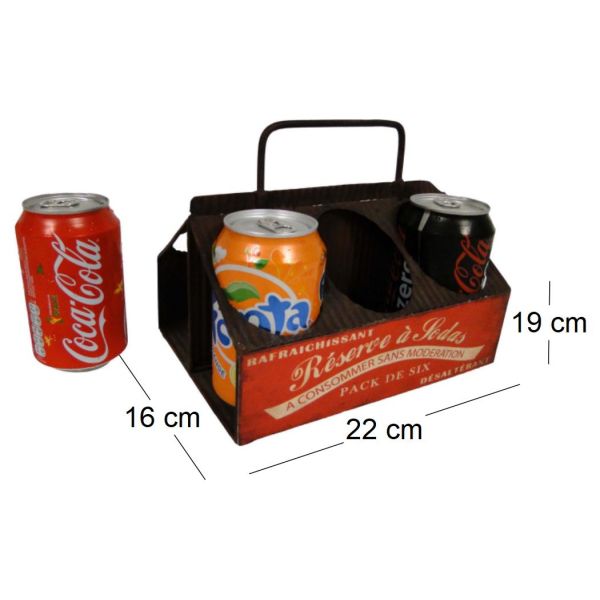 Range canettes en fer antique - ANTIC LINE CRéATIONS