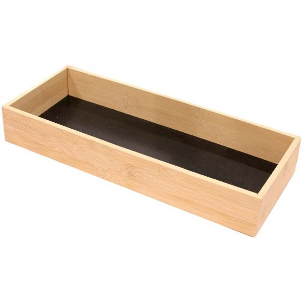 Rangement en bois pour tiroir fond noir