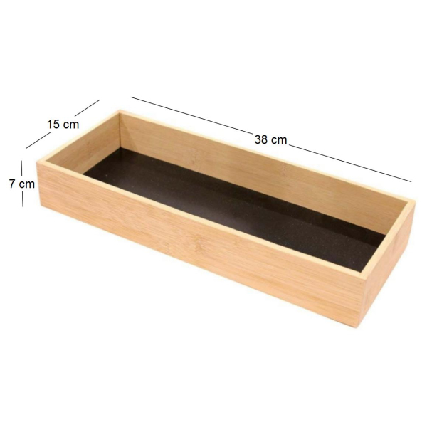 Rangement en bois pour tiroir fond noir - 6