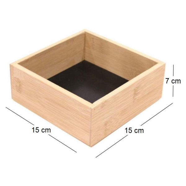 Rangement en bois pour tiroir fond noir - 6