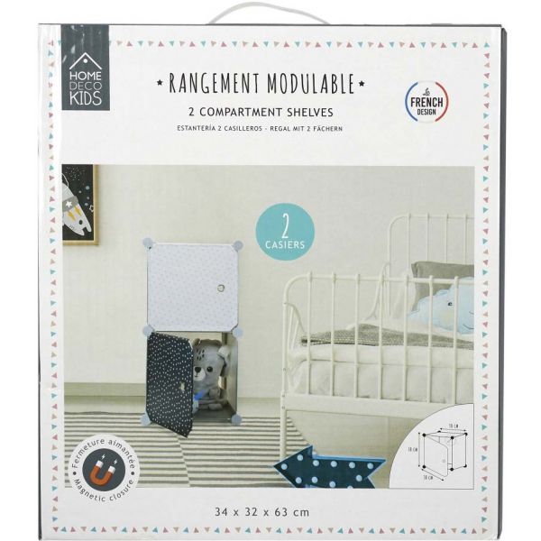 Rangement enfant 2 cubes mobulables 30x30 cm - CMP-2779