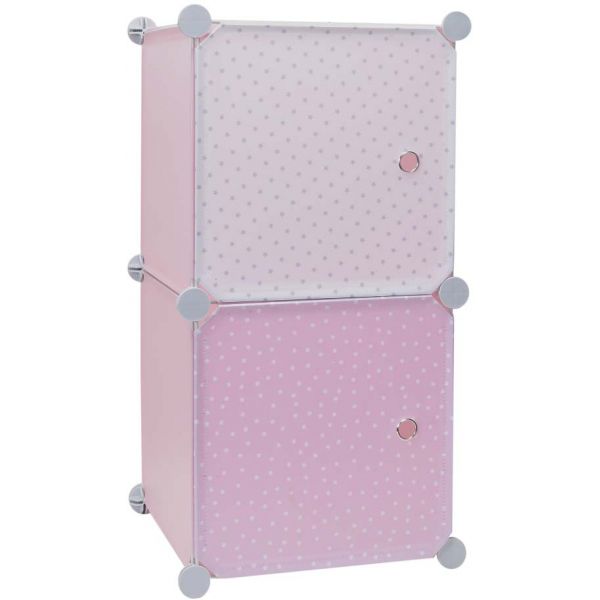 Rangement enfant 2 cubes mobulables 30x30 cm