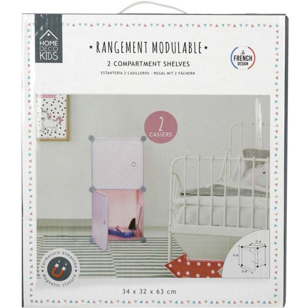 Rangement enfant 2 cubes mobulables 30x30 cm - CMP-2778