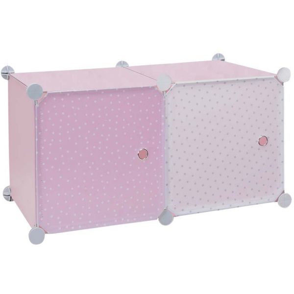 Rangement enfant 2 cubes mobulables 30x30 cm - 17,90