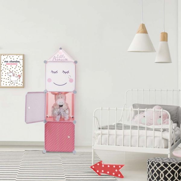 Rangement enfant 3 cubes modulables 30x30 cm - THE HOME DECO KIDS