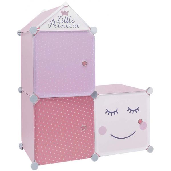 Rangement enfant 3 cubes modulables 30x30 cm