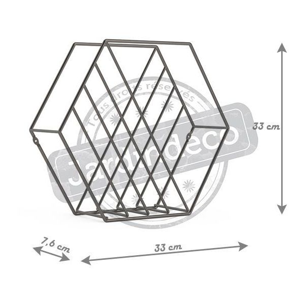 Rangement magazine structure hexagonale Zina - 5