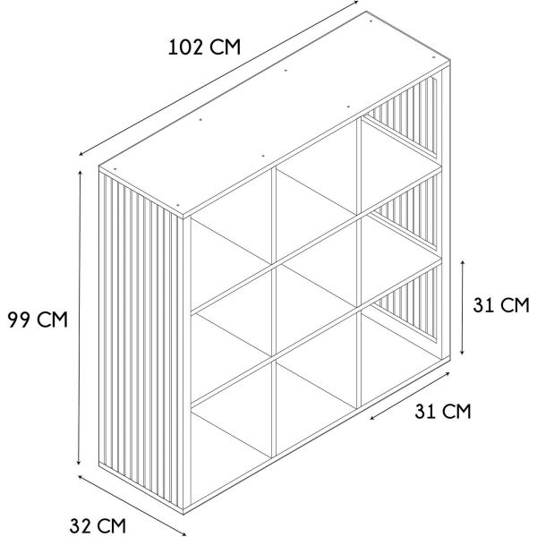 Rangement modulable en bois Klaus - CMP-5050