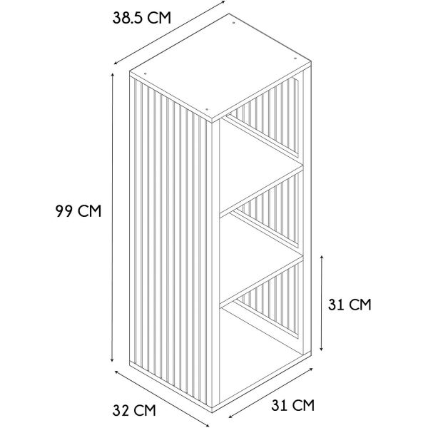 Rangement modulable en bois Klaus - CMP-5049