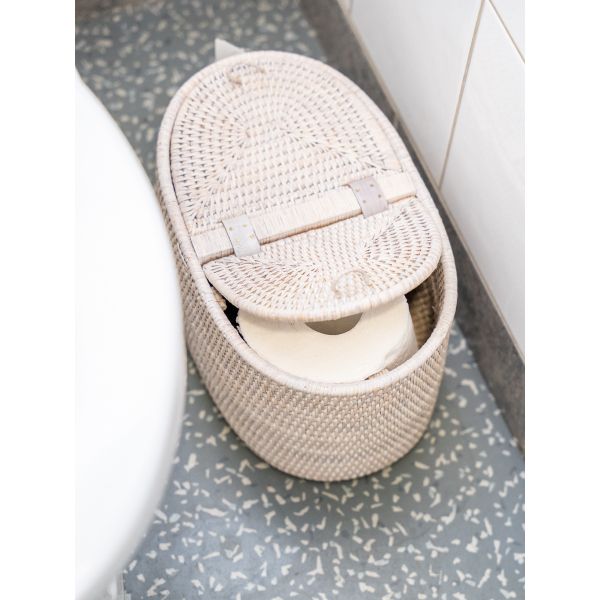 Rangement pour papier toilette en rotin - AUBRY GASPARD