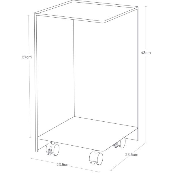 Rangement pour toilettes sur roulettes Caster - YAM-0178