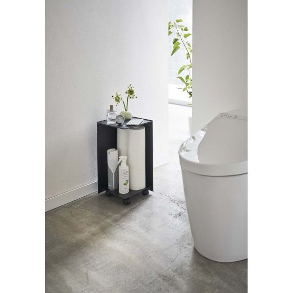 Rangement pour toilettes sur roulettes Caster - YAMAZAKI