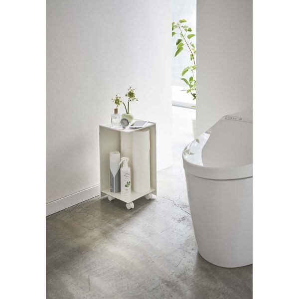 Rangement pour toilettes sur roulettes Caster - YAMAZAKI