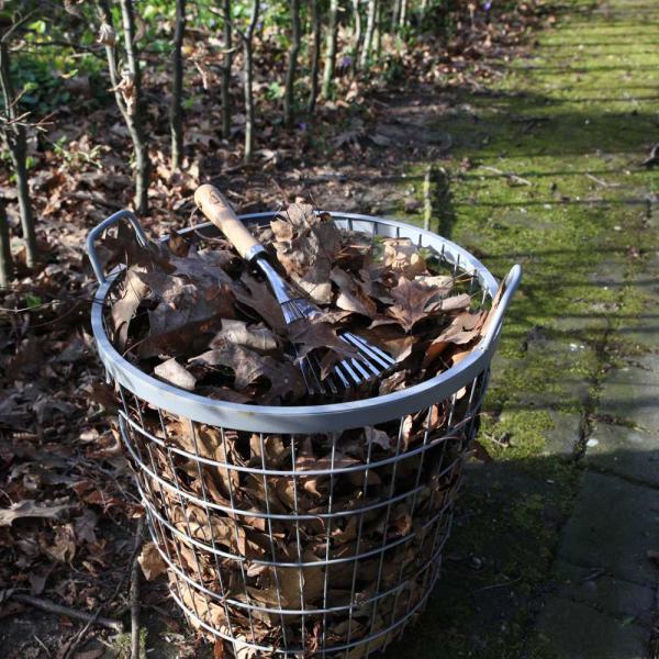 Râteau à feuilles à main en acier inoxydable - 17,90