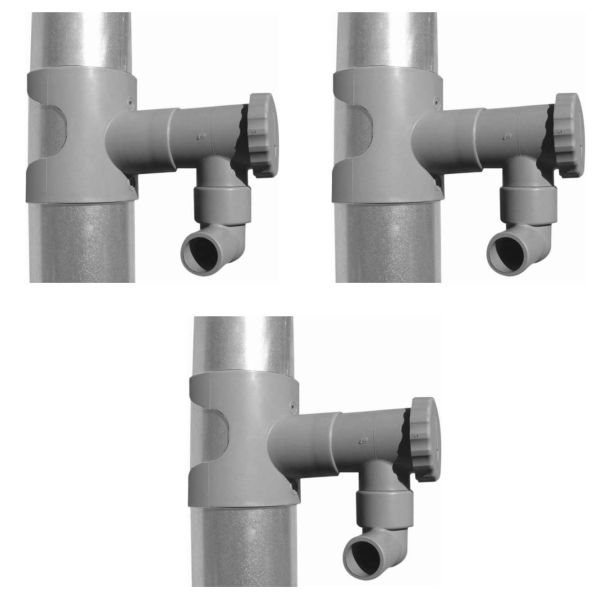 Récupérateur d'eau pour gouttière circulaire (Lot de 3)