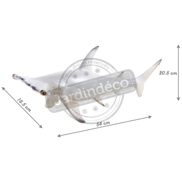 Requin marteau en résine blanc - AUBRY GASPARD