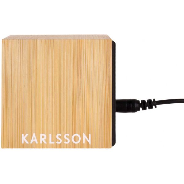 Réveil en bambou Mini cube - 38,90