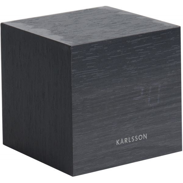 Réveil en bois carré Cube - PRE-0311