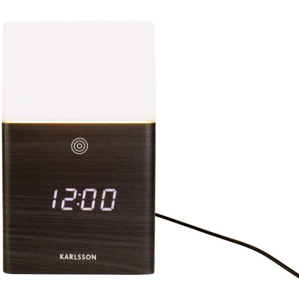 Réveil en bois lumière givrée Led - 5
