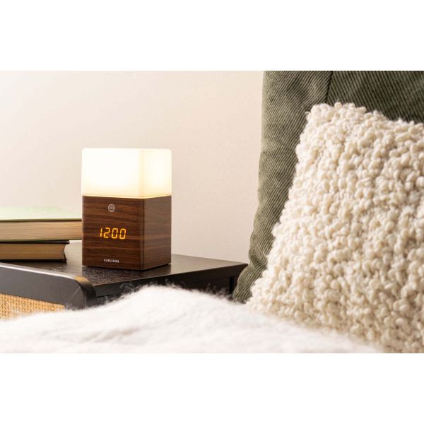 Réveil en bois lumière givrée Led - KARLSSON