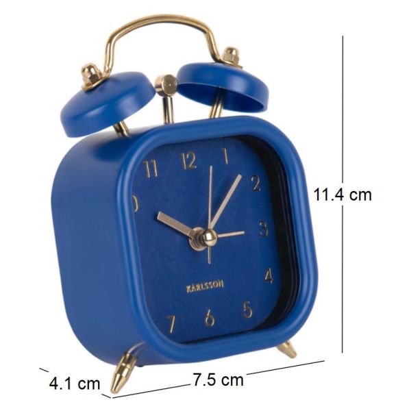 Réveil carré effet métallisé Glam Square - 5