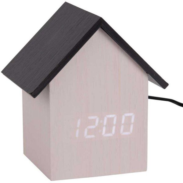 Réveil led en bois House