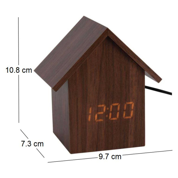 Réveil led en bois House - KARLSSON