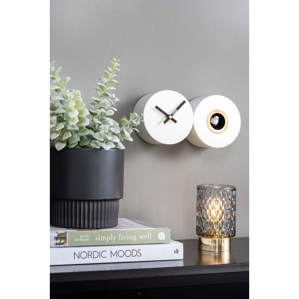 Horloge mural en métal mat Duo Cuckoo - 5