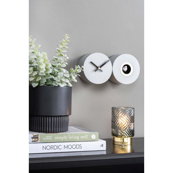 Horloge mural en métal mat Duo Cuckoo - 6