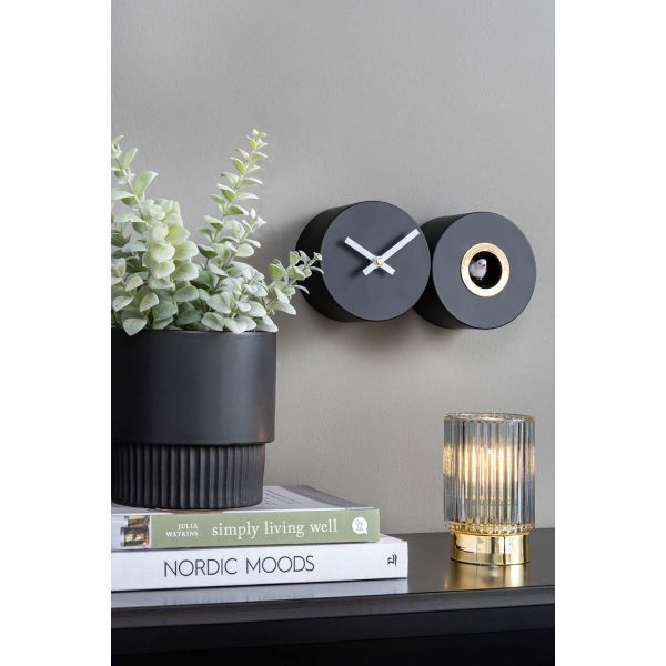 Horloge mural en métal mat Duo Cuckoo - 5