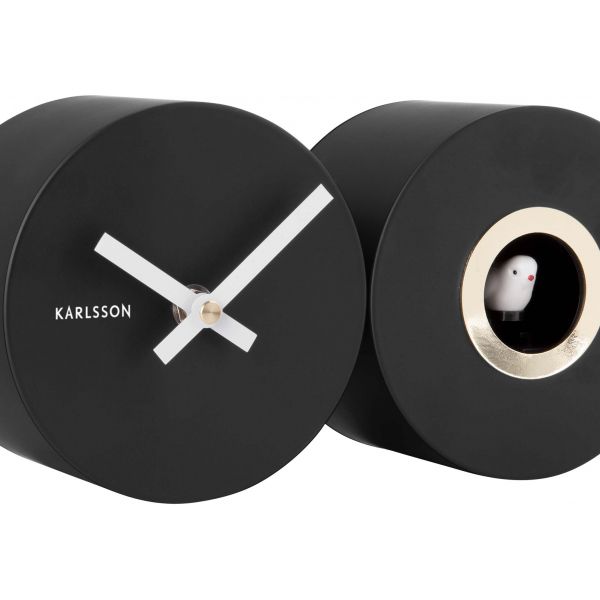 Horloge mural en métal mat Duo Cuckoo - 84,90