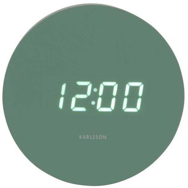 Réveil rond LED en MDF Spry - PRE-1531