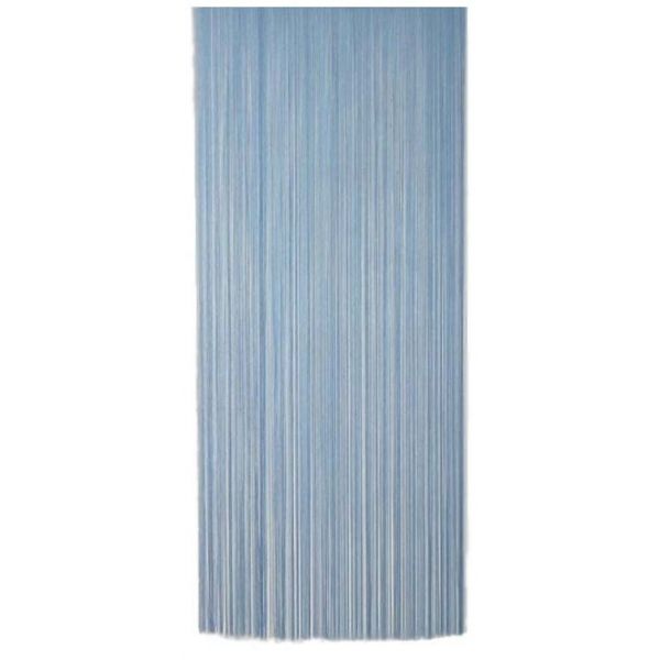 Rideau fil de porte en polyester (bleu)