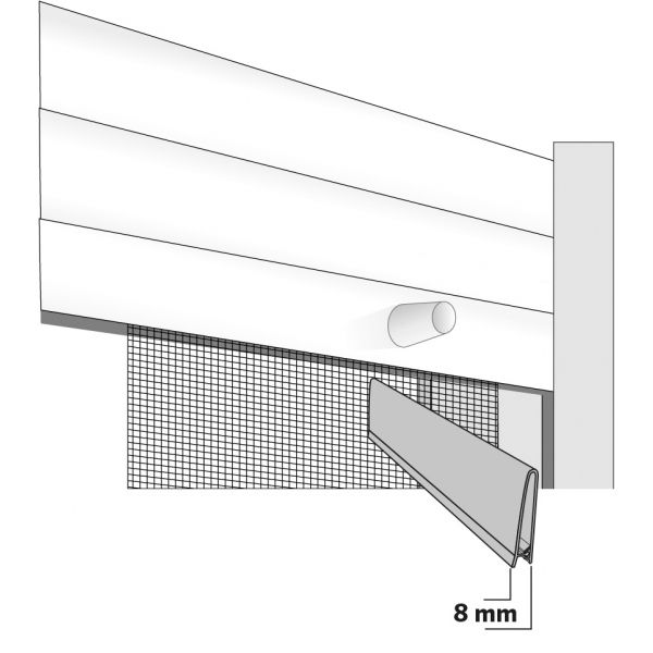 Rideau moustiquaire pour porte fenêtre en polyester - 17,90