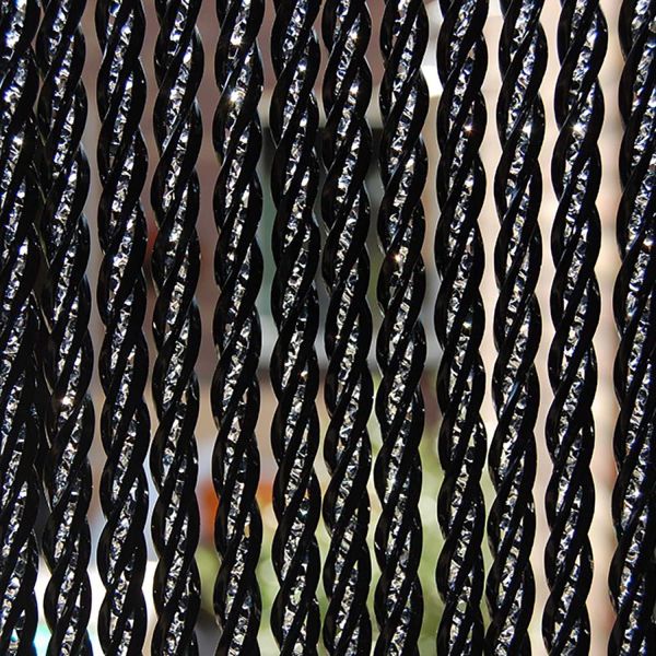 Rideau de porte en PVC noir Bellano - LAD-0210