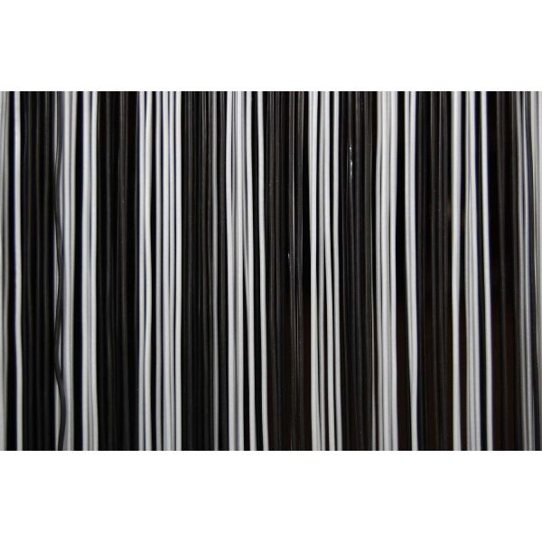 Rideau de porte en PVC noir Trento - LA TENDA