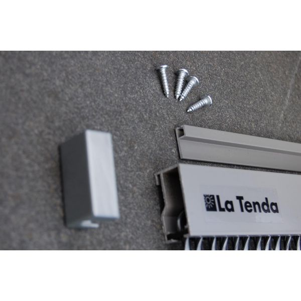 Rideau de porte en PVC taupe Padova - 97,90