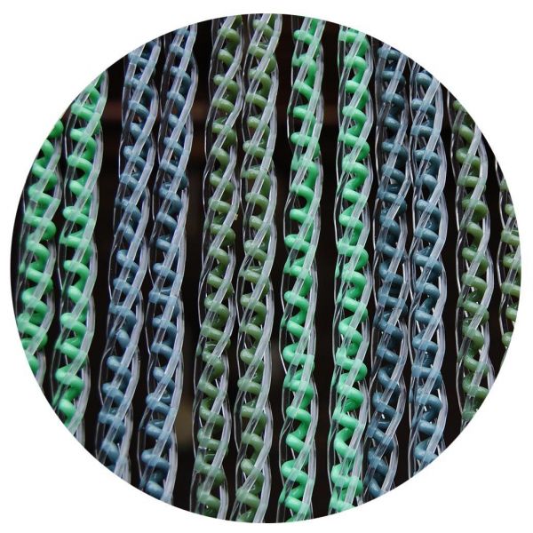 Rideau de porte en PVC vert Arezzo