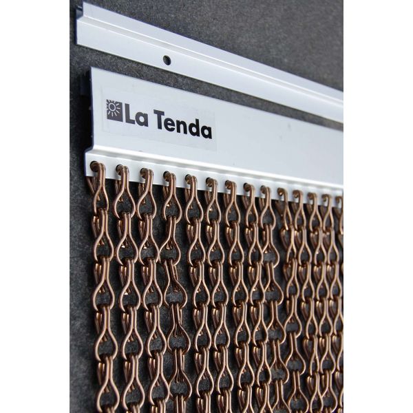 Rideau de porte en aluminium Alusa  brun et bronze - LA TENDA