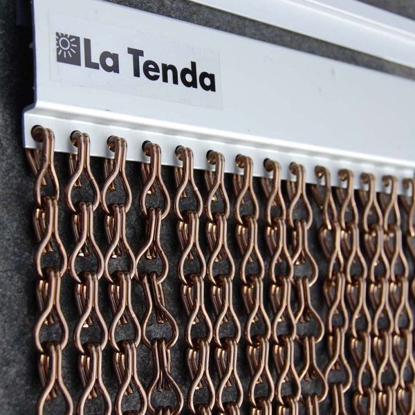 Rideau de porte en aluminium Alusa  brun et bronze - LA TENDA