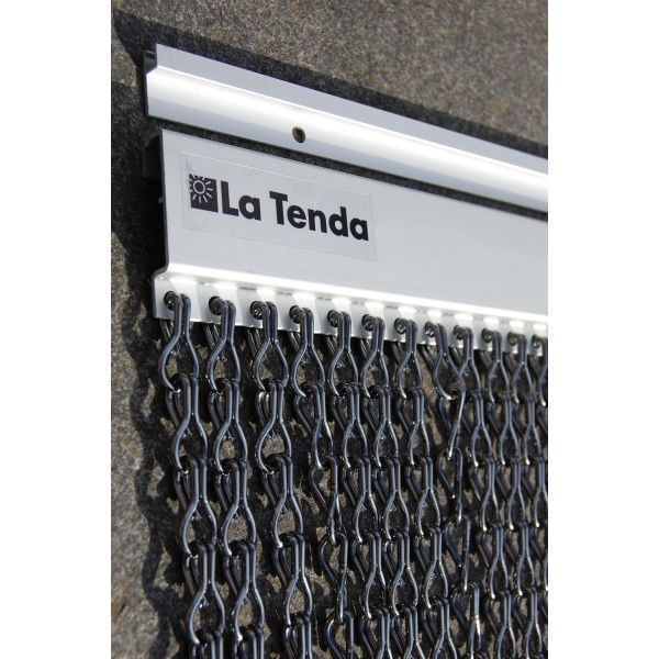 Rideau de porte en aluminium Alusa  noir - LA TENDA