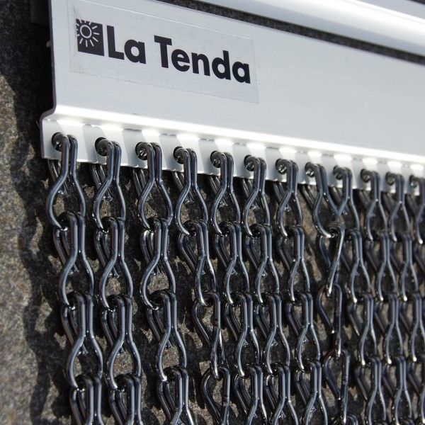 Rideau de porte en aluminium Alusa  noir - LA TENDA