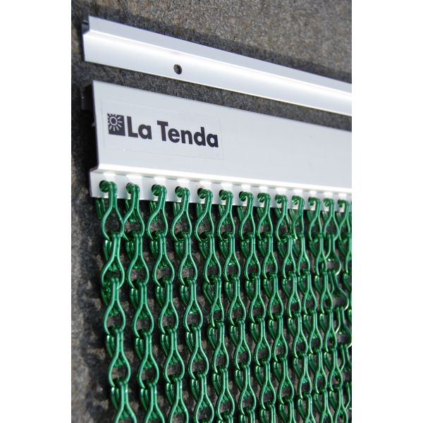 Rideau de porte en aluminium vert Alusax - 199