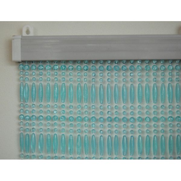 Rideau de porte en perles bleues et transparentes Frejus - LAD-0226