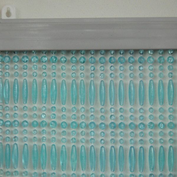 Rideau de porte en perles bleues et transparentes Frejus - CASA